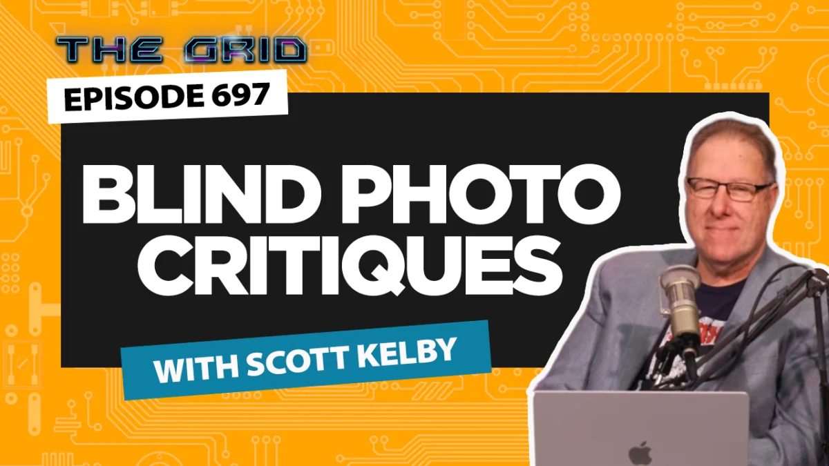 Scott Kelby Hosts Engaging Blind Photo Critiques on The Grid, Showcasing Diverse Genres and Advanced Editing Techniques.