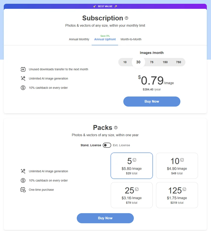 Depositphotos Plans and Prices Compared