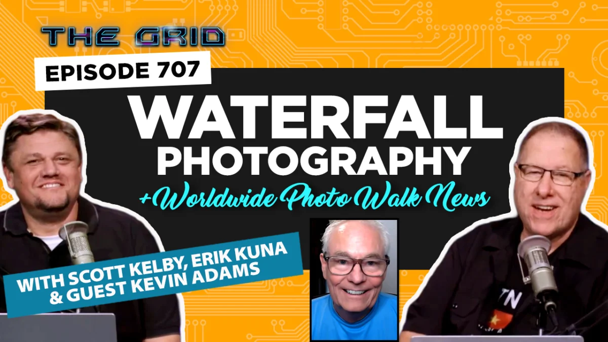 Mastering Waterfall Photography and Global Creative Initiatives: A Deep Dive into The Grid Episode 707 and KelbyOne’s Latest Endeavors