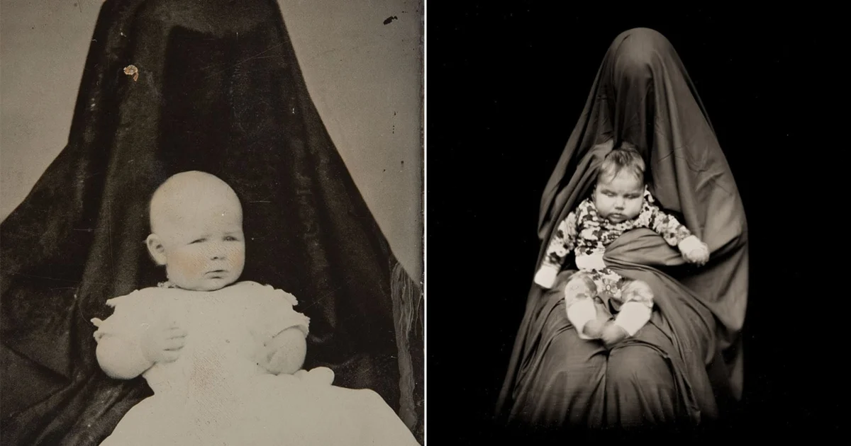 The Enigmatic Practice of "Hidden Mother" Photography Revealed